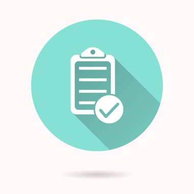 Denetim listesi vektör simgesi.