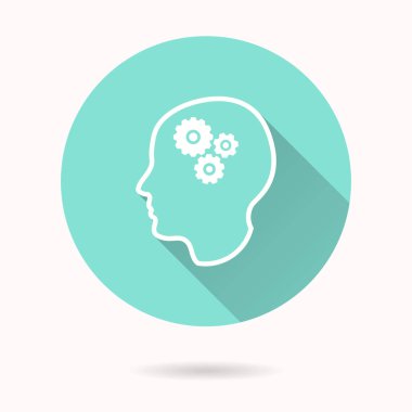 beyin vektör simgesi.