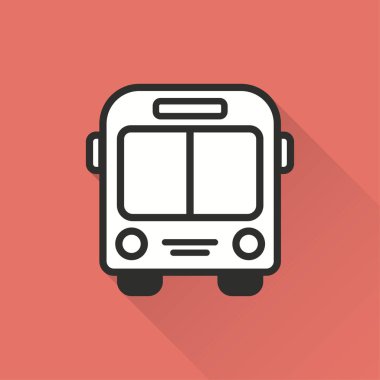 Otobüs - vektör simgesi.