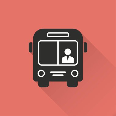 Otobüs - vektör simgesi.