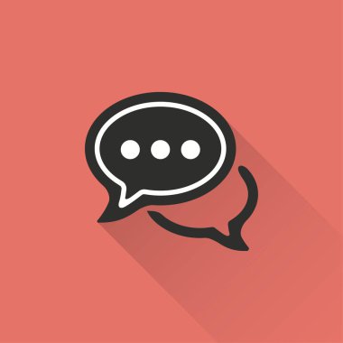 Sohbet - vektör simgesi.