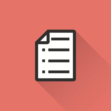 Belge - vektör simgesi.