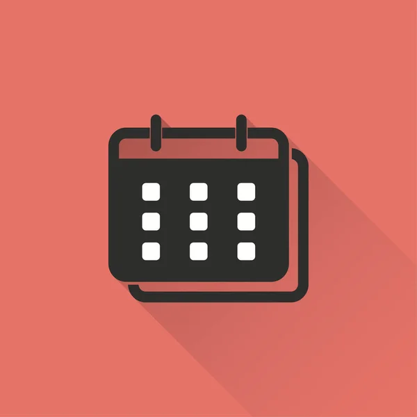 Planning kalender - vector pictogram. — Stockvector
