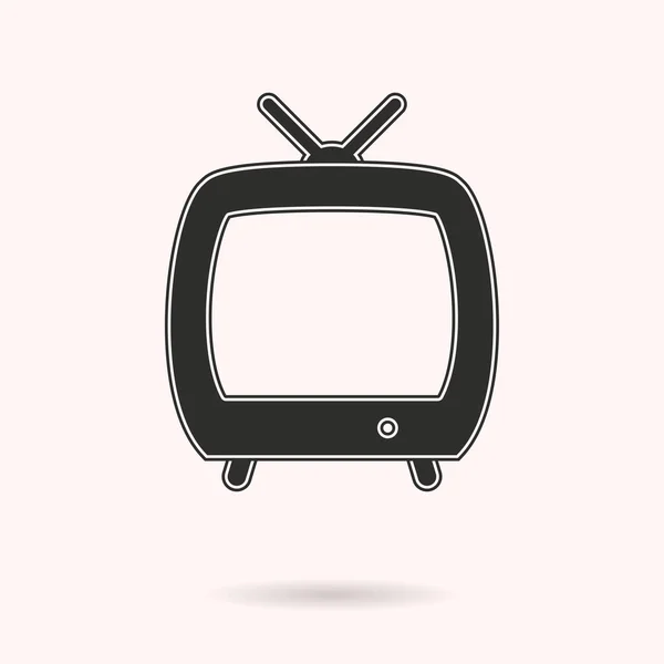 Icona vettoriale TV . — Vettoriale Stock