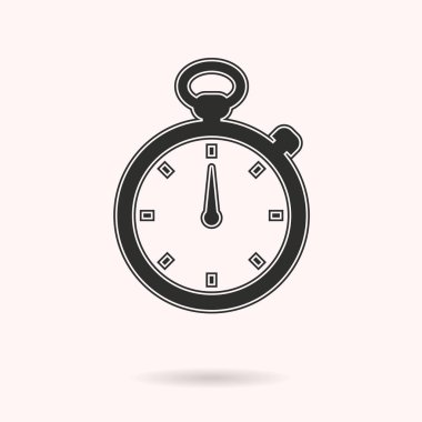 Stopwatch vektör simgesi.
