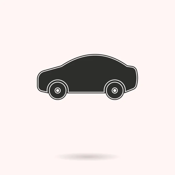 Coche icono vector . — Vector de stock