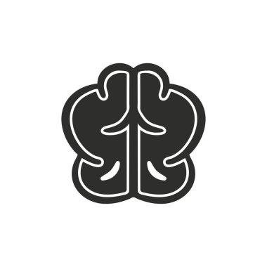 beyin vektör simgesi.