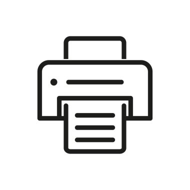 Yazıcı vektör simgesi.