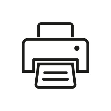 Yazıcı vektör simgesi.