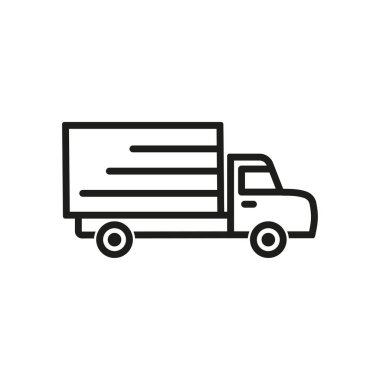 Kamyon Vektörü Simgesi.