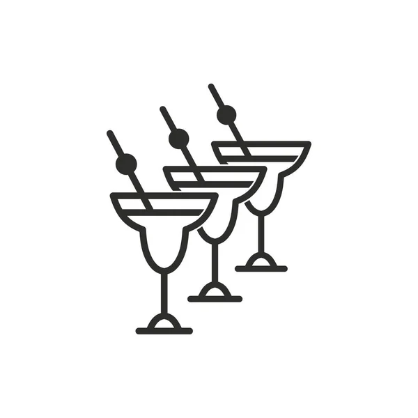 Cocktail vector pictogram. — Stockvector