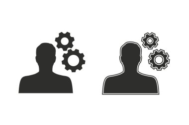 Yönetim danışmanlık vektör simgesi.