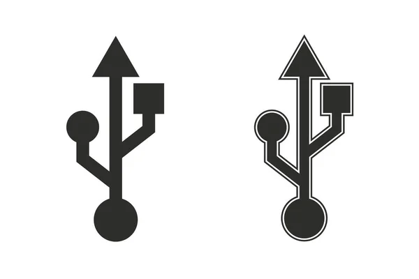 Usb-Vektor-Symbol. — Stockvektor