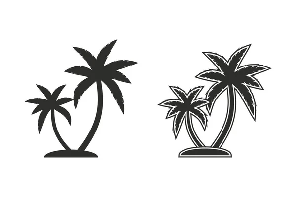 Palmträd vektor ikon. — Stock vektor