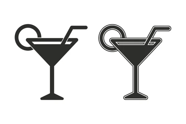 Cocktail vector icon. — Stock Vector