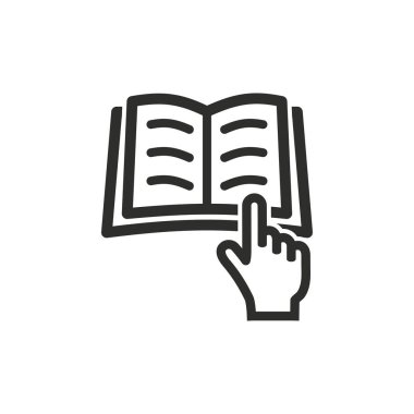 Kitap vektörü simgesi.
