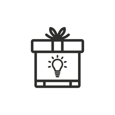 hediye kutusu vektör simgesi.