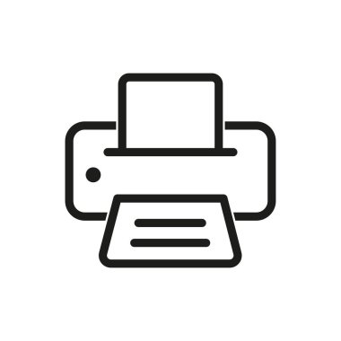 Yazıcı vektör simgesi.