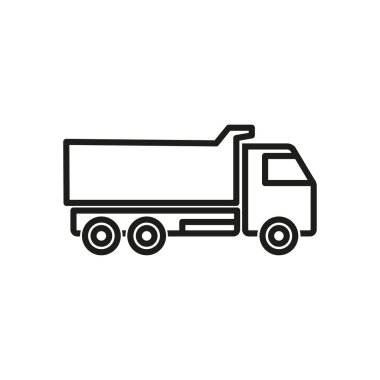 Kamyon Vektörü Simgesi.