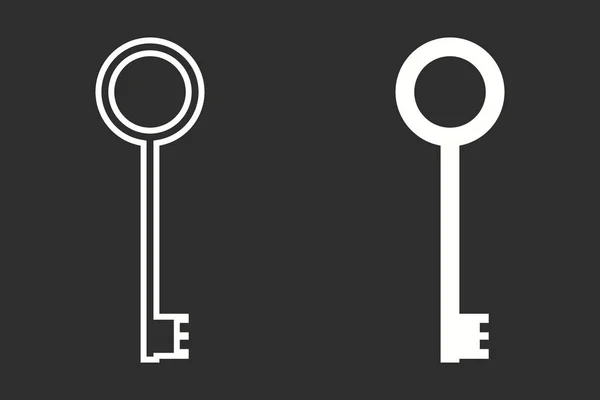 Klíč - vektorové ikony. — Stockový vektor