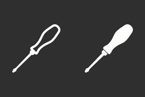 Screwdriver - vector icon. — Stock Vector