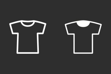 T-shirt-vektör simgesi.