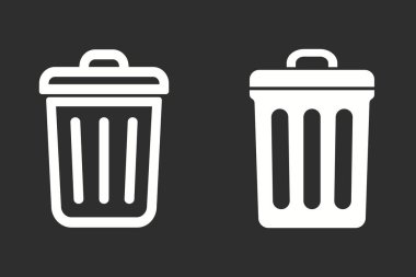 Bin - vektör simgesi.