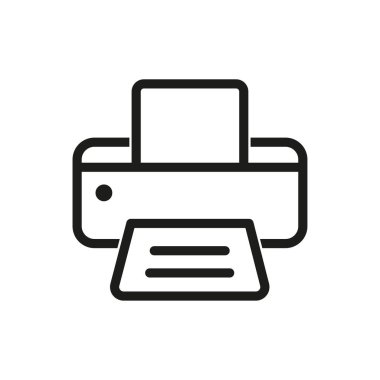 Yazıcı - vektör simgesi.