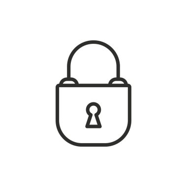 Kilit - vektör simgesi.