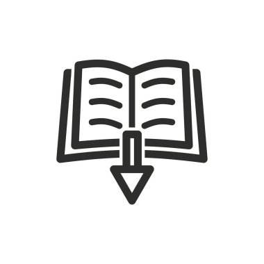 Kitap - vektör simgesi.