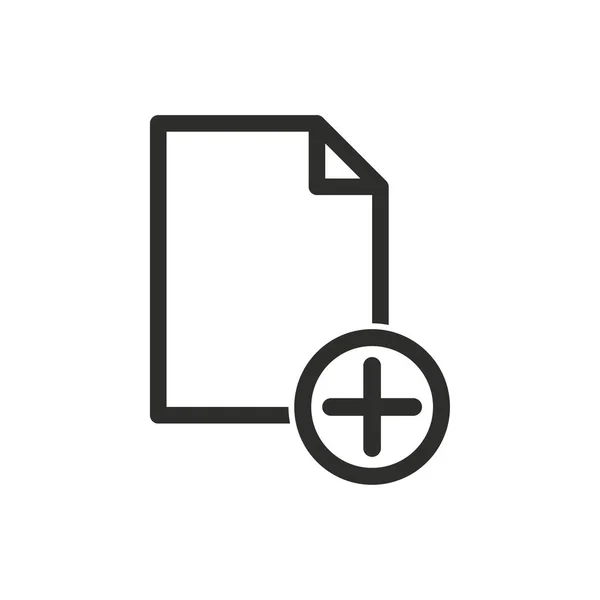 Añadir icono de vector de archivo . — Archivo Imágenes Vectoriales