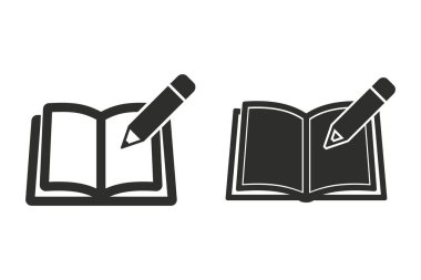 Kitap vektörü simgesi.