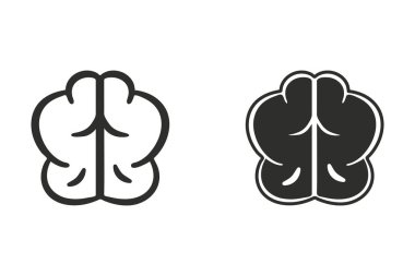 beyin vektör simgesi.