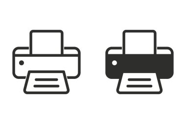 Yazıcı vektör simgesi.