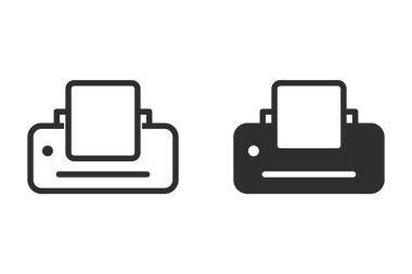 Yazıcı vektör simgesi.