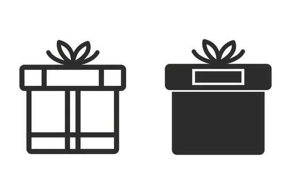 Icono de vector caja de regalo. — Archivo Imágenes Vectoriales