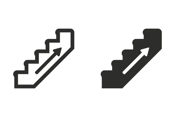 Лестница векторной иконы . — стоковый вектор