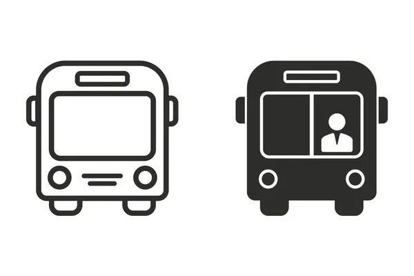 Icono vector de bus . — Archivo Imágenes Vectoriales