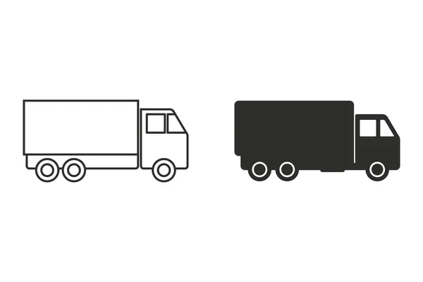 Ícone do vetor caminhão . —  Vetores de Stock