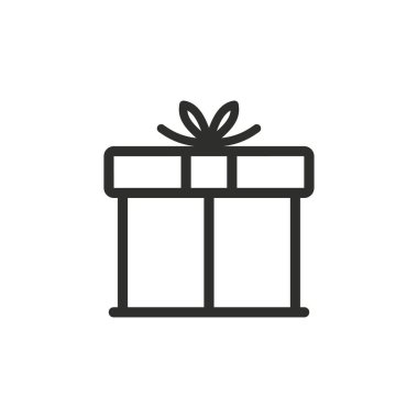 hediye kutusu vektör simgesi.