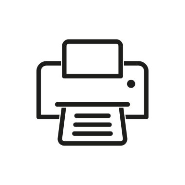 Yazıcı vektör simgesi.