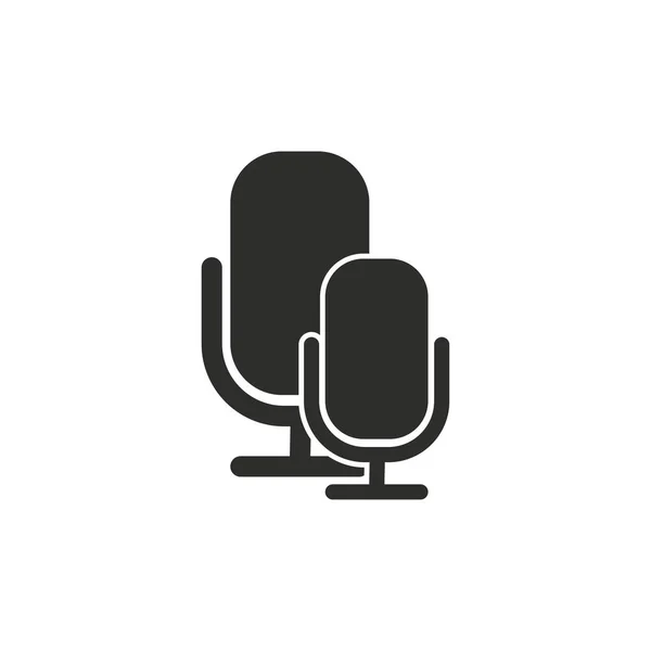 Microphone vector icon. — Stock Vector