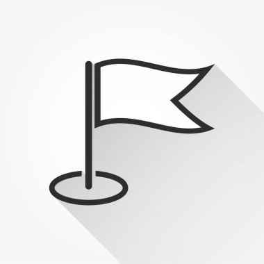 Bayrak - vektör simgesi.