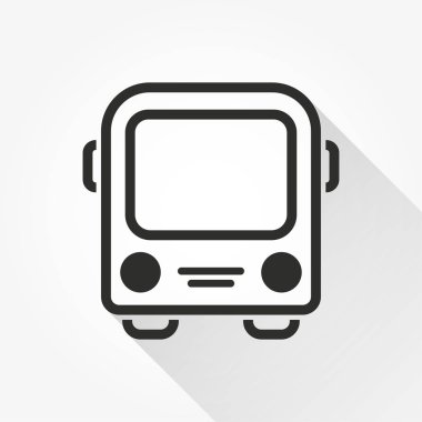 Otobüs - vektör simgesi.