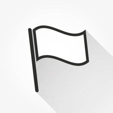 Bayrak - vektör simgesi.