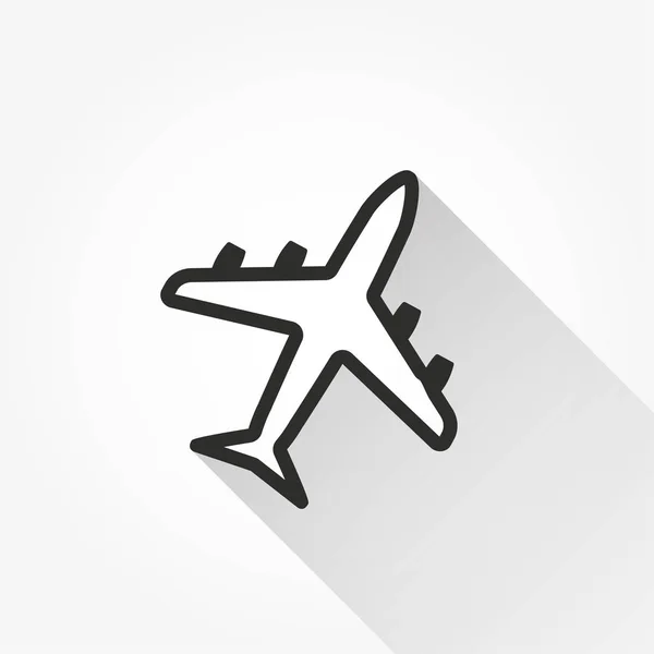 Avião - ícone vetorial . —  Vetores de Stock