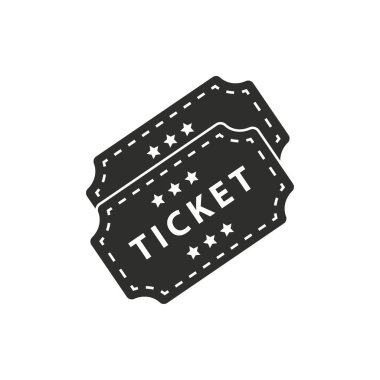 Bilet vektör simgesi.