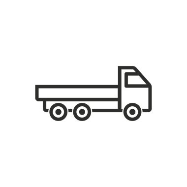 Kamyon Vektörü Simgesi.