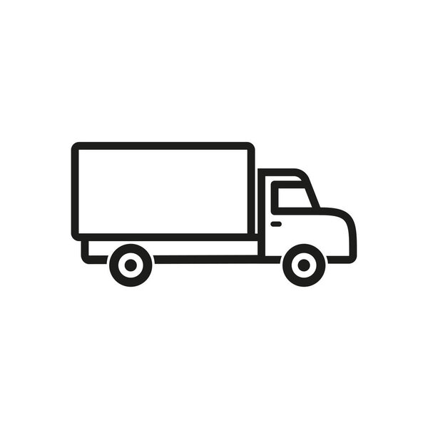 Truck vector icon.