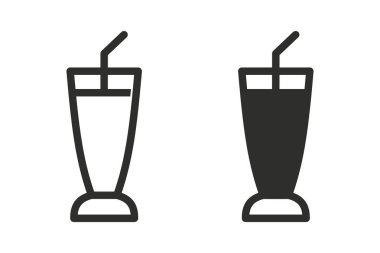Kokteyl vektör simgesi.